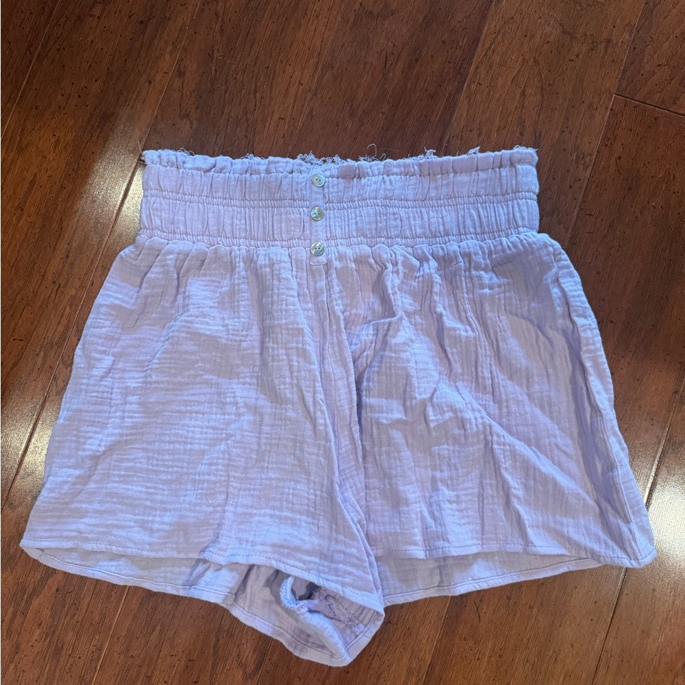Miami High Waist Lilac Shorts